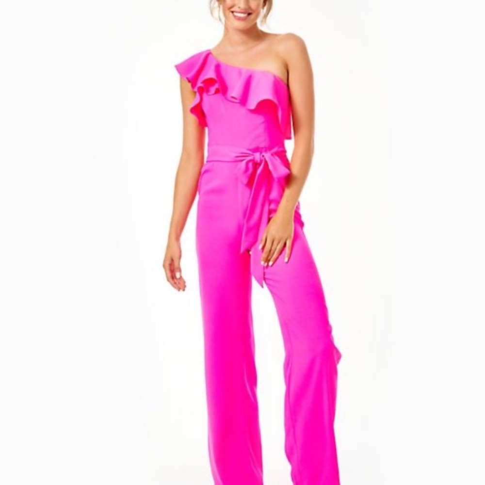 Lily Pulitzer one shoulder Lyra Jumpsuit